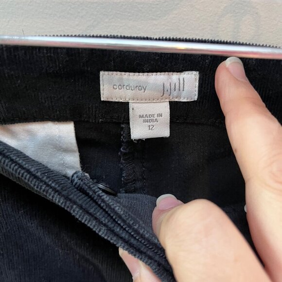 J. Jill‎ Womens Corduroy Black Pants Size 12 Cotton/Spandex Blend - Picture 5 of 5